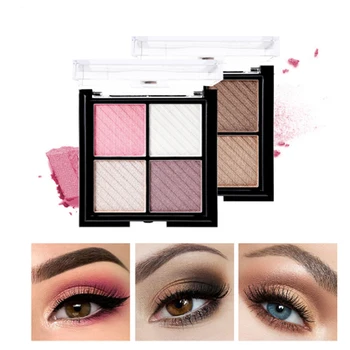 

UBUB brand 4 Colors Eyeshadow Shimmer Natural Eyeshadow 2018 Matte Nude Metallic Eye Shadow Beauty Makeup Palette