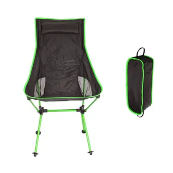 

Foldable Aluminum Alloy Chair Lightweight Outdoor Camping Fishing Travelling Chair With Carry Bag Casual Picnic Chair