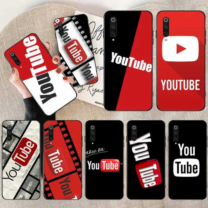 

HPCHCJHM youtubee TPU Soft Silicone Phone Case Cover for Xiaomi Mi9 9SE 8SE Pocophone F1 Mi8 Lite