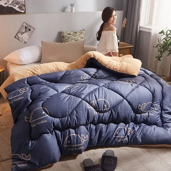 

New Cheap And Comfortable Comforter Ab Side Patchwork Comforter High Quality Thicken Winter Quilt Hot Sales Very Warm Bed Duvet