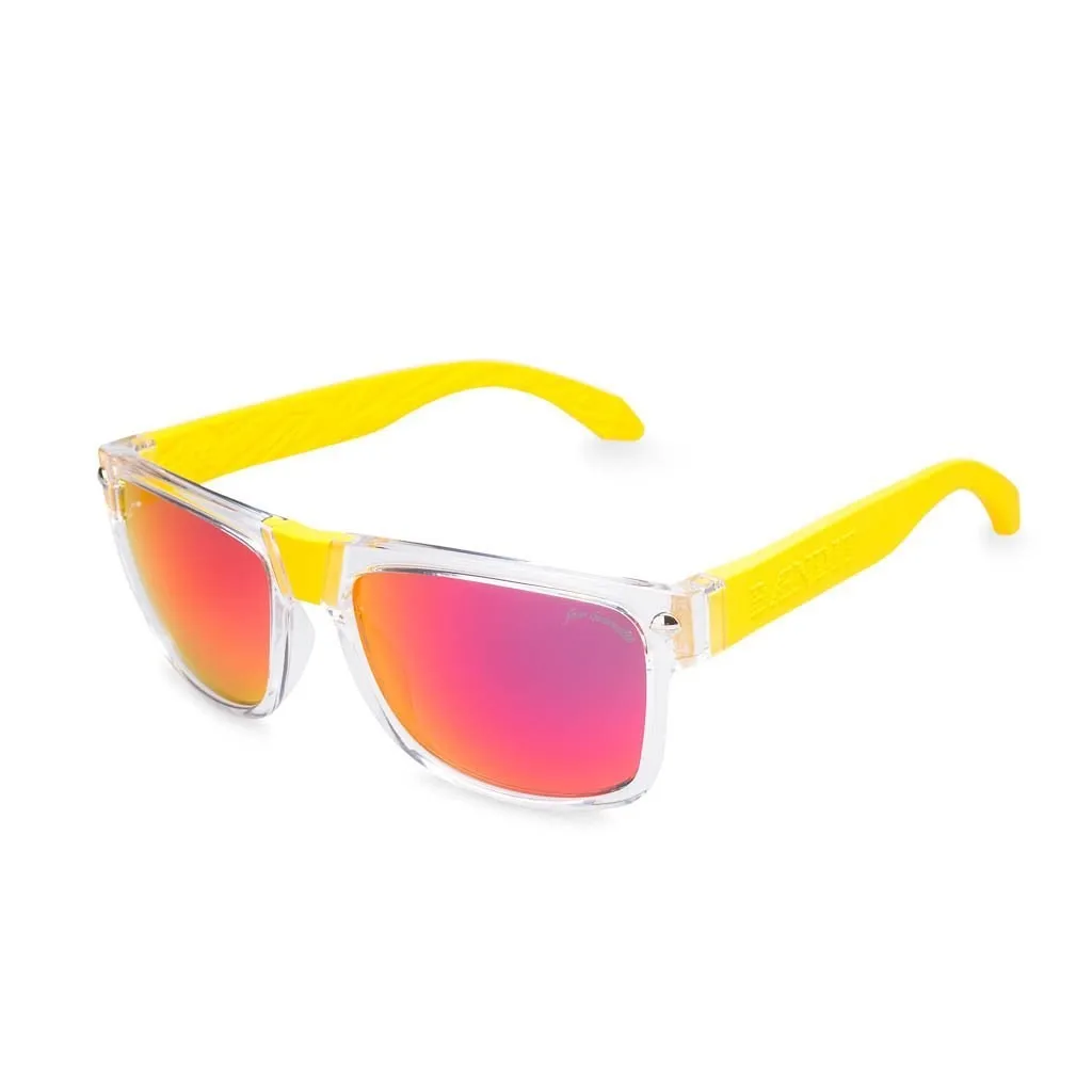 Best Price Baendit Ned Kelly Transparent with frame Red lens Yellow Tempeles And Brıdge Module Best Price Baendit Ned Kelly Transparent with frame Red lens Yellow Tempeles And Brıdge Module