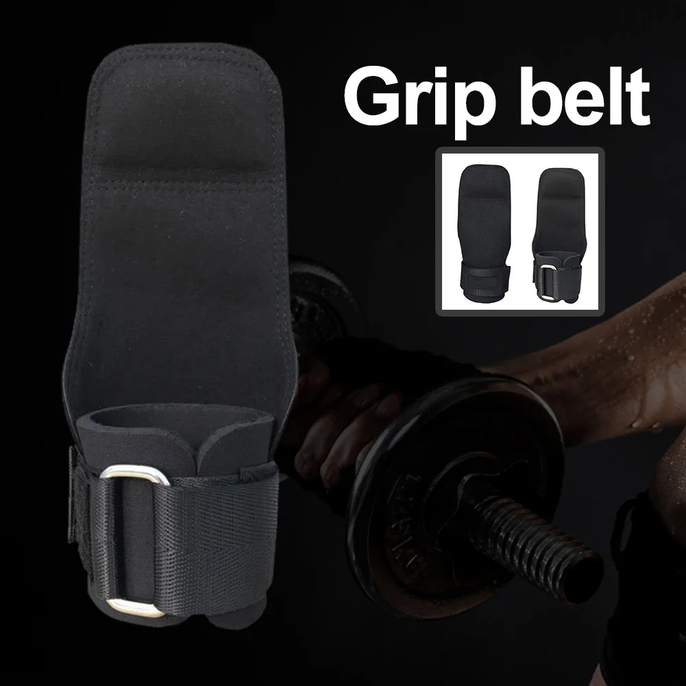 1 Pair Grip Strap Anti Slip Gloves Wrist Wrap Bodybuilding Brace Support Weight Lifting Strength Horizontal Bar Protect