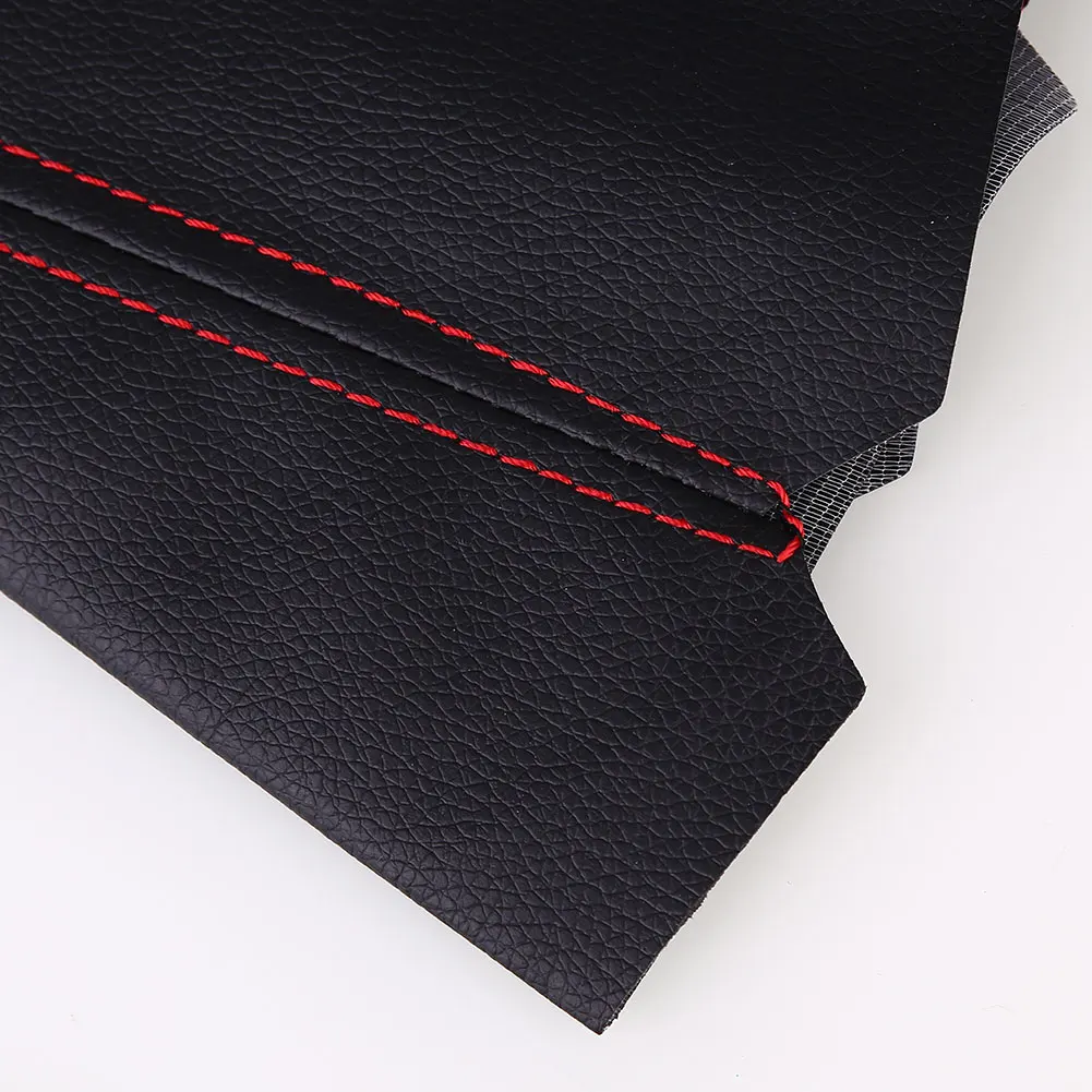Universal Red Stitch Black Car Shift Knob Cover Manual/Auto Boot Dustproof