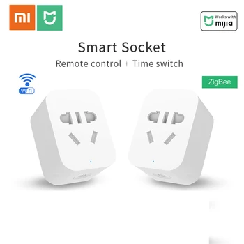 

Xiaomi Smart Socket Mijia Smart home plug wifi or ZigBee Version APP Remote Control Power Detection Work with Mi home APP