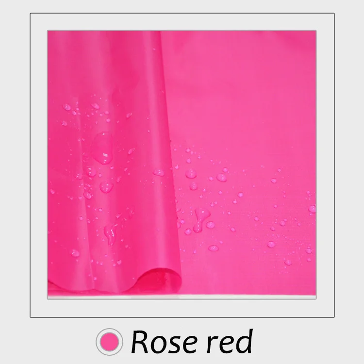 50 см* 150 см полиэстер водонепроницаемый прочная ткань PU покрытие для зонта кайт овсянка одежды ручной работы DIY - Цвет: Rose red