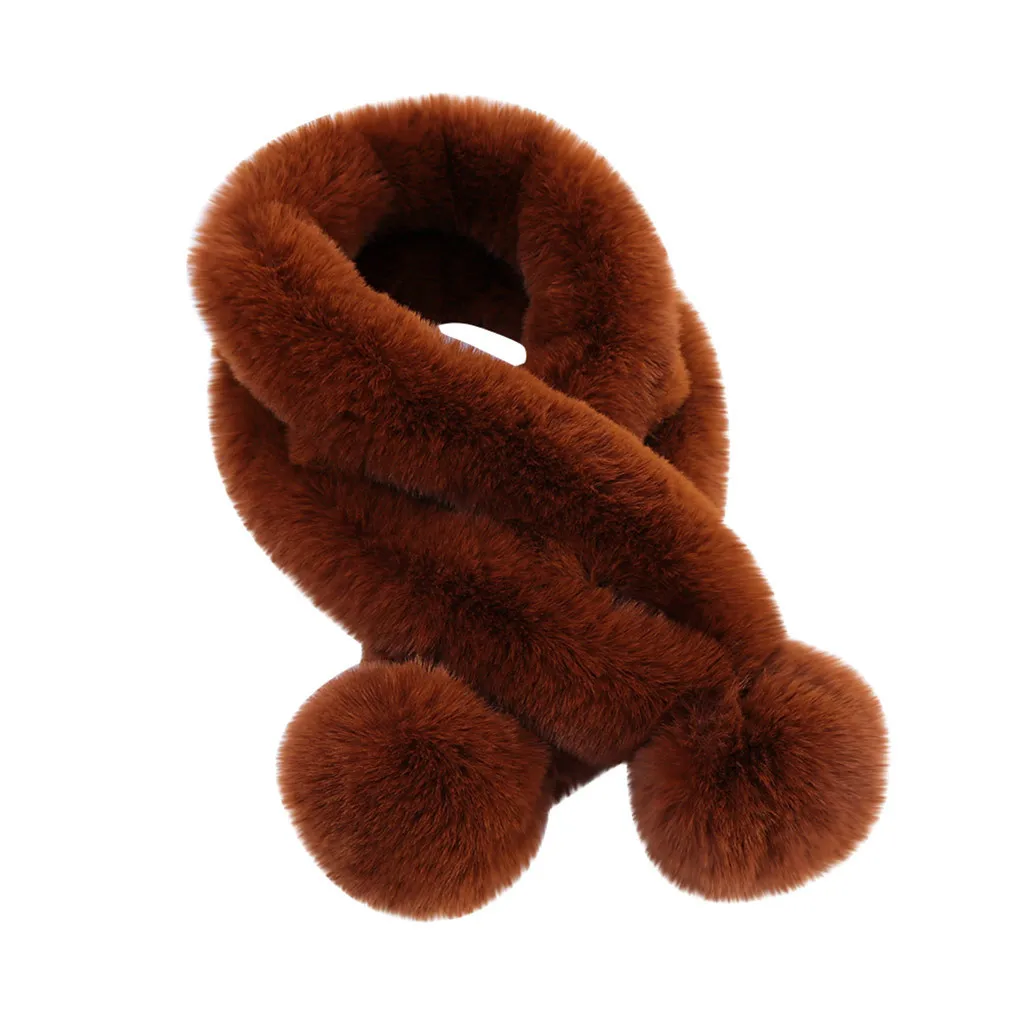 Women Luxury Winter Fur Collar Snood Stitching Scarf Outerwear Bib Faux Fur Scarf Warm Scarf платок на шею Pañuelo Mujer