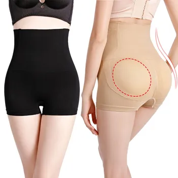 

Women's Hip Enhancer Pads Body Shaper Buttock Lifter Plus Size Waist Trainer for Workout Seamless Hipster Underwear Bodysuit