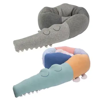 

Baby Bed Bumper Cartoon Crocodile Doll Infant Crib Protector Pillow Cushion Prop