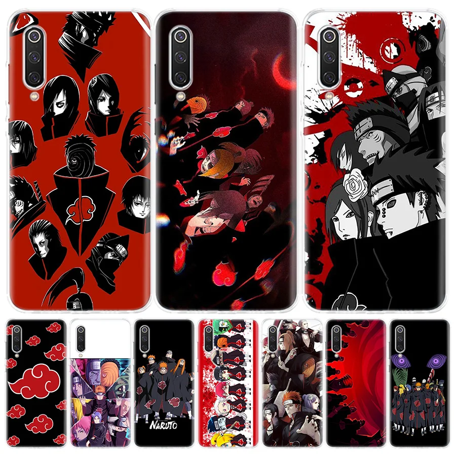 Аниме Наруто Akatsuki Sect чехол для телефона Xiaomi Redmi Note 9 8 7 8A 7A 6A S2 K20 K30 8T 9S MI CC9 F1 Pro Модный