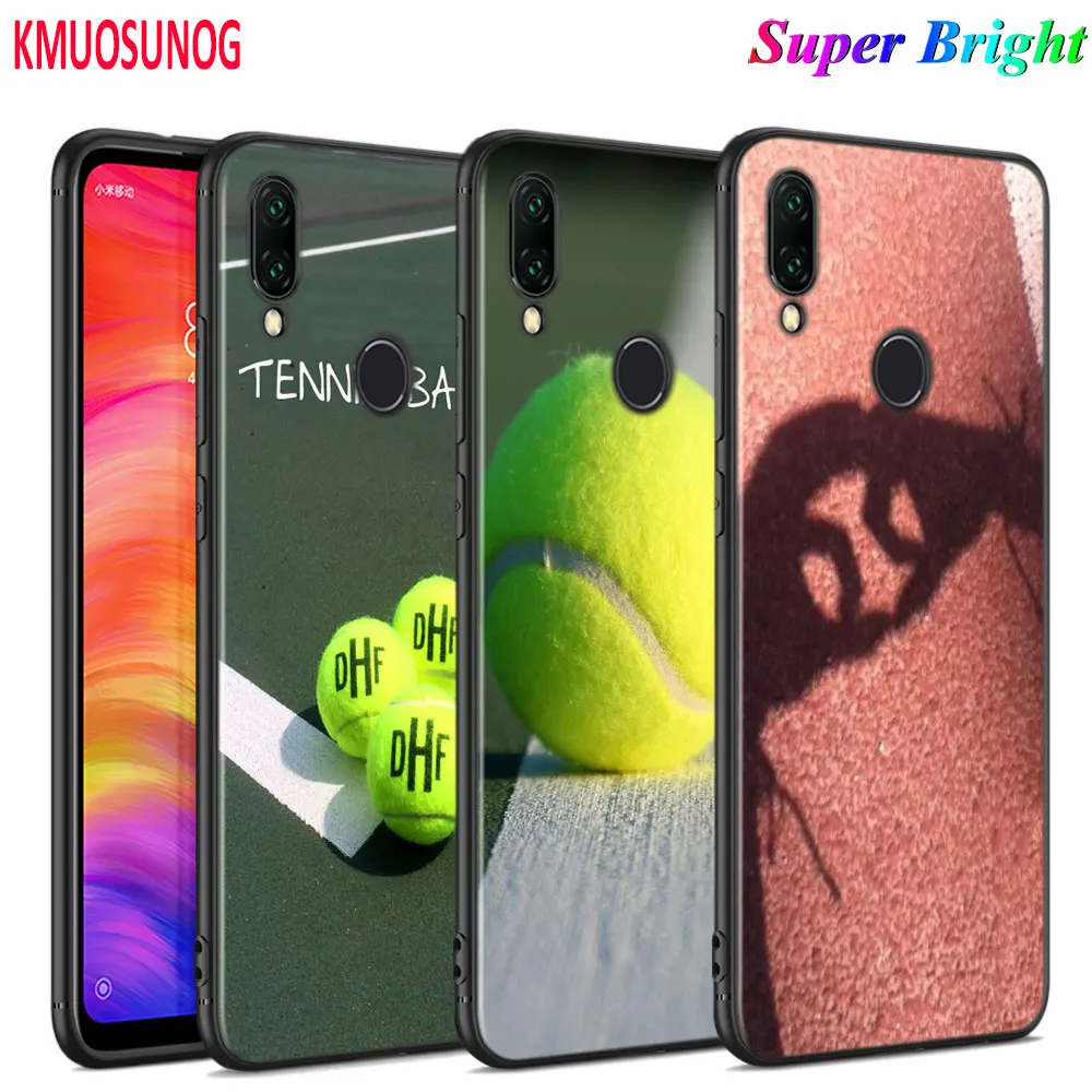 

Black Silicone Cover Tennis ball Sport for Xiaomi Redmi Note 8 7 6 5 4X 4 K20 Pro 7A 6A 6 S2 5A Plus Phone Case