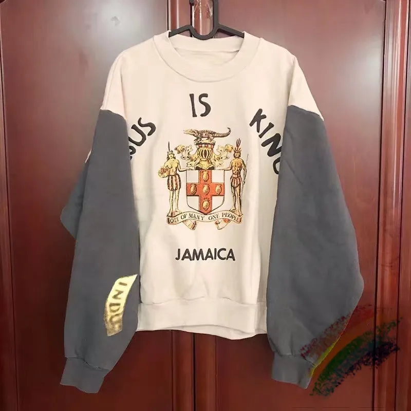 Kanye West Jesus Is King Jamaica Sweatshirts Crewneck Men Women 1