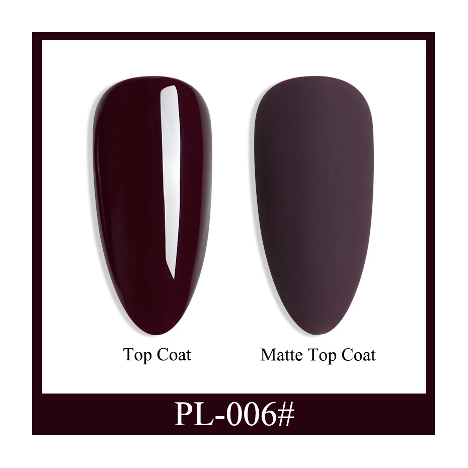 6 мл УФ-Гель-лак для ногтей полуперманентный Гибридный сливовый фиолетовая для украшения ногтей маникюр отмачиваемый Матовый верхний слой цвет JIPL001-006 - Цвет: PL006