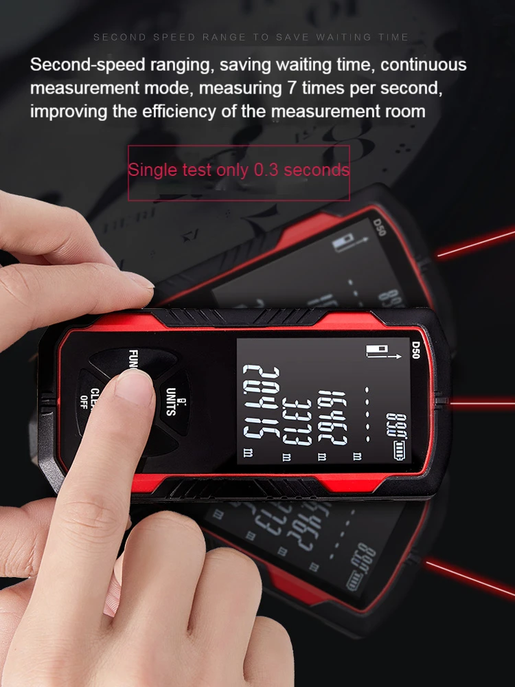 

Laser Rangefinder Infrared High Precision Handheld Electronic Ruler Decoration Ruler Room Measuring Tool Measuring Instrument