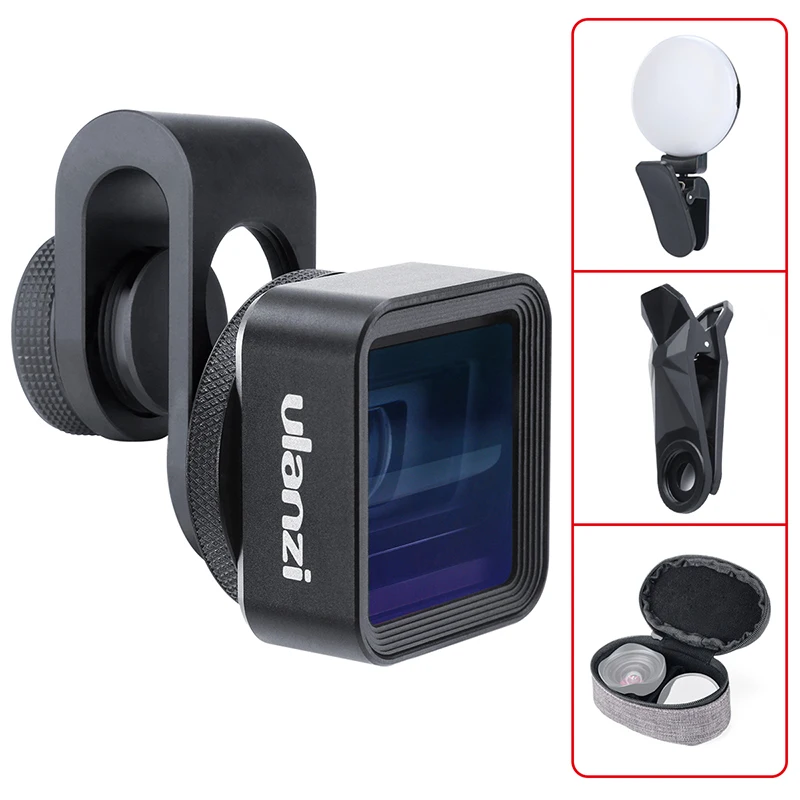 

Ulanzi Universal Anamorphic Lens For Mobile Phone with Filter Adapter 1.33X Wide Screen Movie Mobile Phone Lens