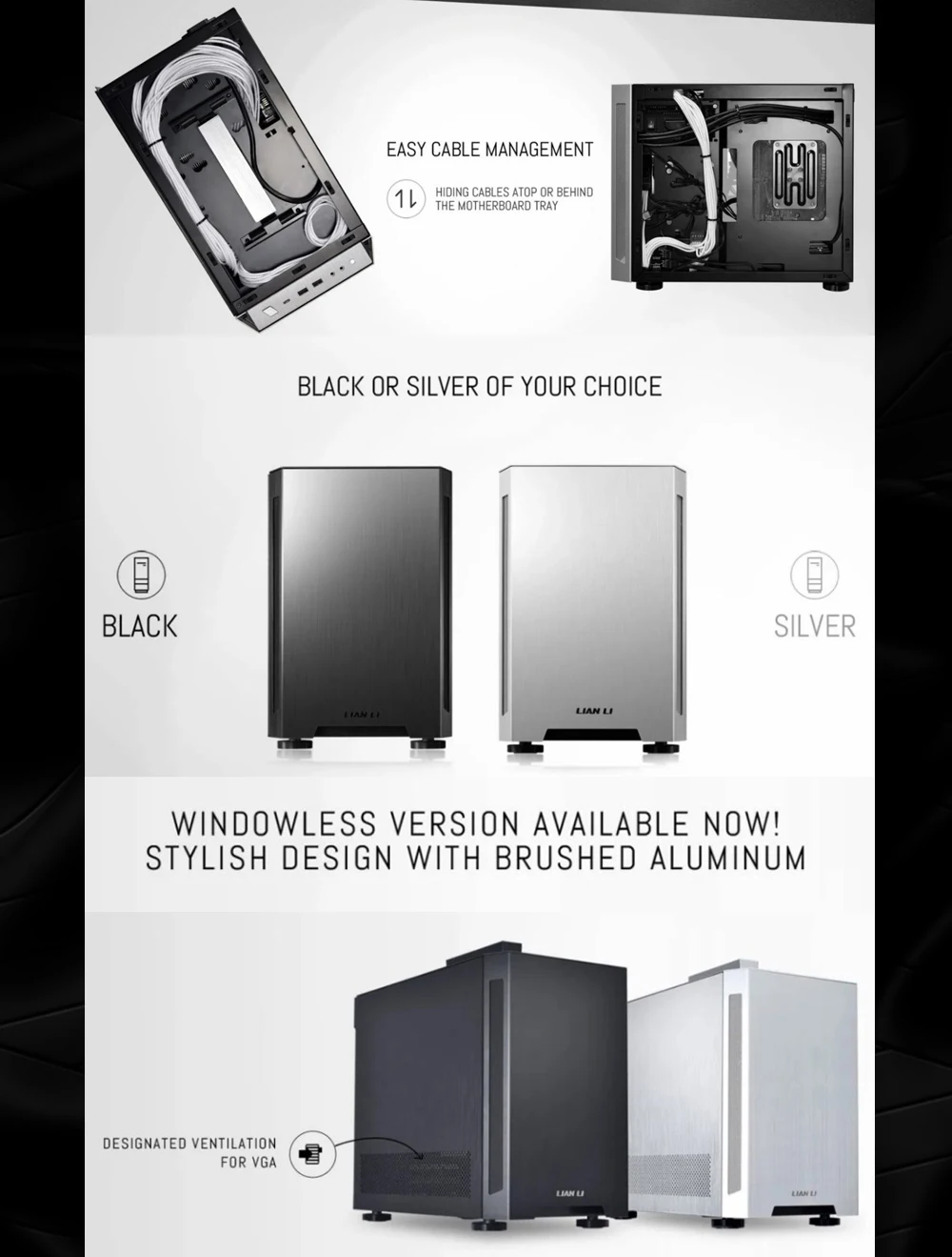 7%オフ LIAN LI TU150 からす mini-itx PCケース