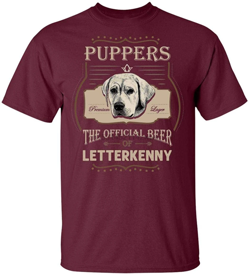 Puppers Премиум больше официальный пиво Letterkenny футболка для мужчин и женщин летняя