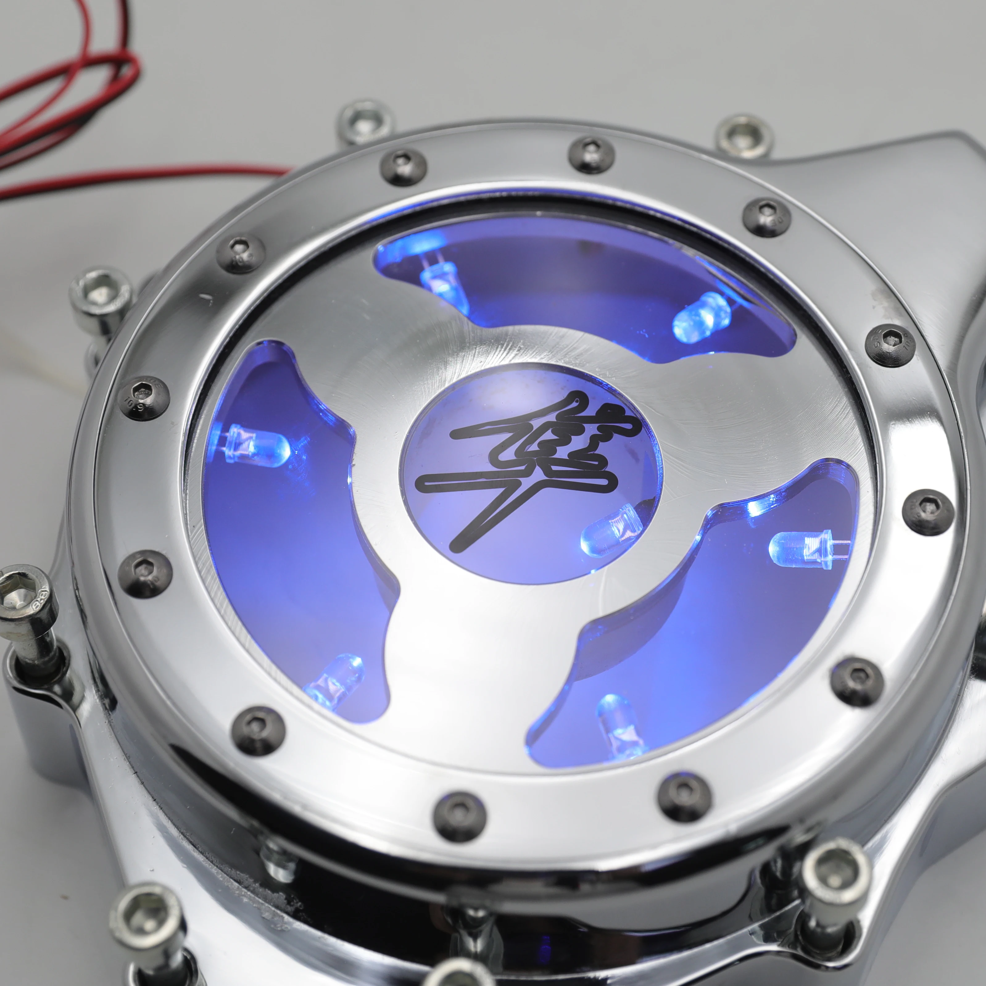 Aftermarket free shipping motorcycle parts Glass see through Engine Stator Cover For Suzuki GSX1300R Hayabusa 1999-2019 CHROMED