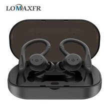 Bluetooth наушники Беспроводная игровая гарнитура с шумоподавлением Спортивная IPX7 Водонепроницаемая HD стерео звук Заушное крепление наушников для iphone