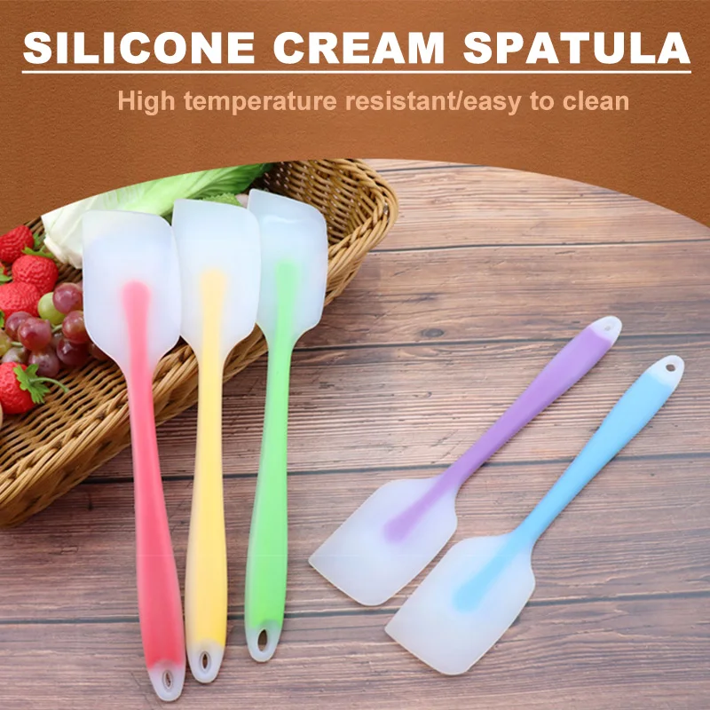 Mélangeur De Pâtisserie Antiadhésif, Manche En Bois Spatule À Crème En  Silicone Cuisine Mélangeur De Pâtisserie Gâteau Chocolat Beurre Mélangeur  De Cuisson Grattoir Cuisine - Ustensiles De Cuisine - AliExpress