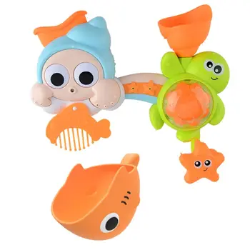 

New 1Set Baby Splashing Around Happy Sea Animals Running Water Around Happy Baby Bathroom Playing Water Bath funny Toys
