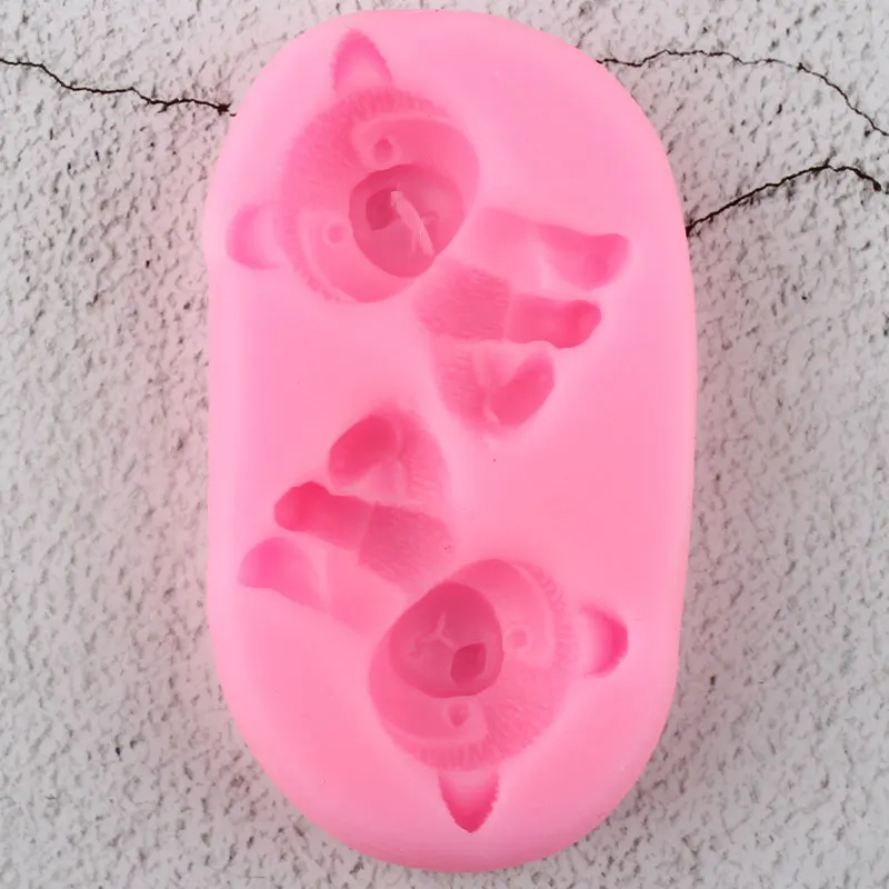 3D Cute Dogs Husky Silicone Molds Soap Resin Clay Mold DIY Party Fondant Cake Decorating Tools Candy Chocolate Gumpaste Moulds
