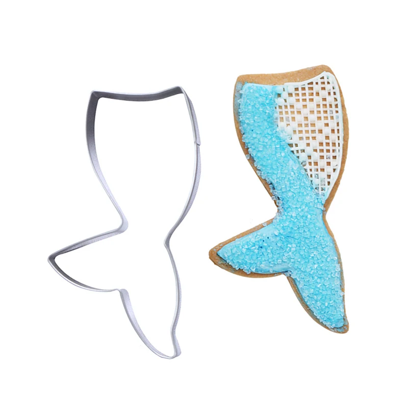 

1pc Mermaid Tail Cutter Cookie Stainless Steel DIY Biscuit Baking Mold Cake Fondant Pastry Decorating Tools