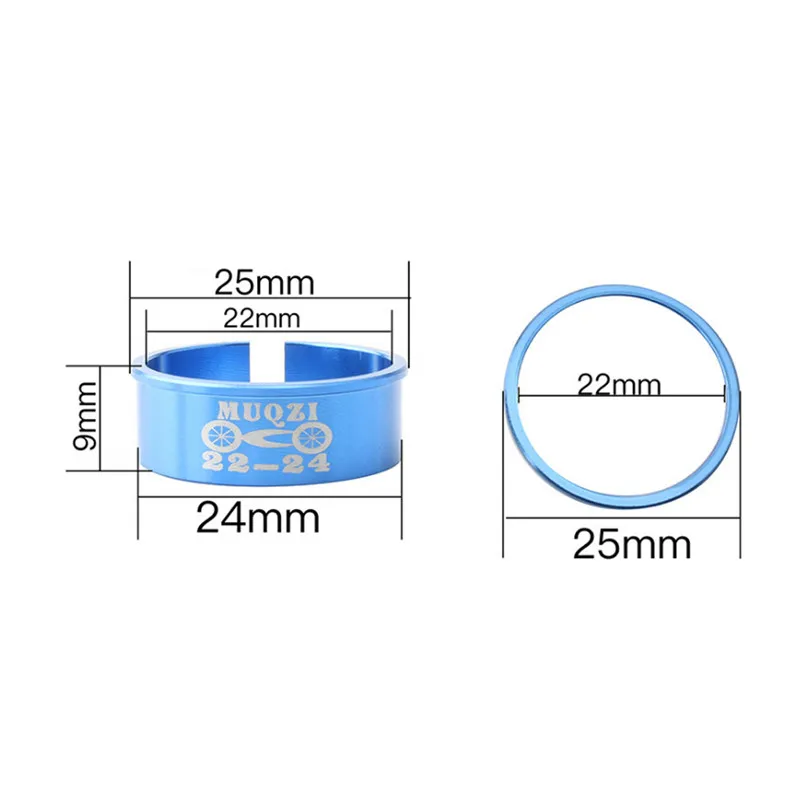 Велосипед центральный вал редуктор кольцо цельный центральный вал редуктор Рукав Регулируемая шайба адаптер 24 до 22 мм ось BB