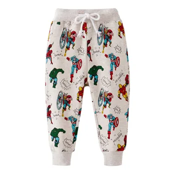 

Funnygame New 2020 Cartoon Children's Long Pants Cotton Cute Boys Girls Sweatpants for Autumn Spring Kids Trousers Pants