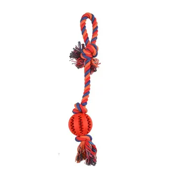 

Lovely Cute Cartoon Design Pets Dogs Cotton Braided Bone Rope Chew Knot Toys Comfortable Durable Chew Toys Pets Supplies