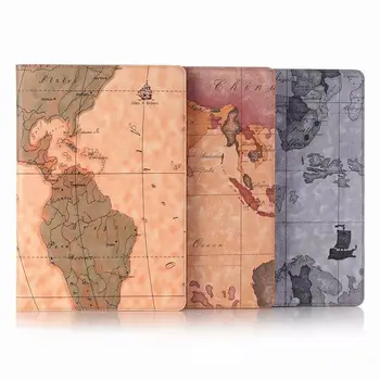 

Fashion World map pattern Leather Protective Tablet case for Huawei Mediapad M5 Pro 10.8 inch CMR-AL09/W09/W19 slim Cover+pen
