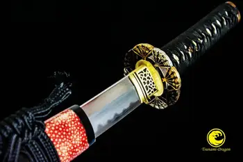 

Clay Tempered Japanese Samurai Sword Wakizashi Hon-sanmai Blade Hazuya Polish