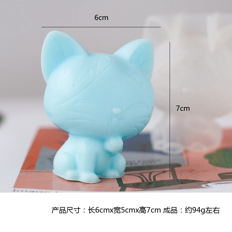 Stampo In Silicone A Forma Di Gatto Per Sapone, Cioccolato E Candele – Lungo 30,5 Cm, Resistente Al Calore 230°C - 3