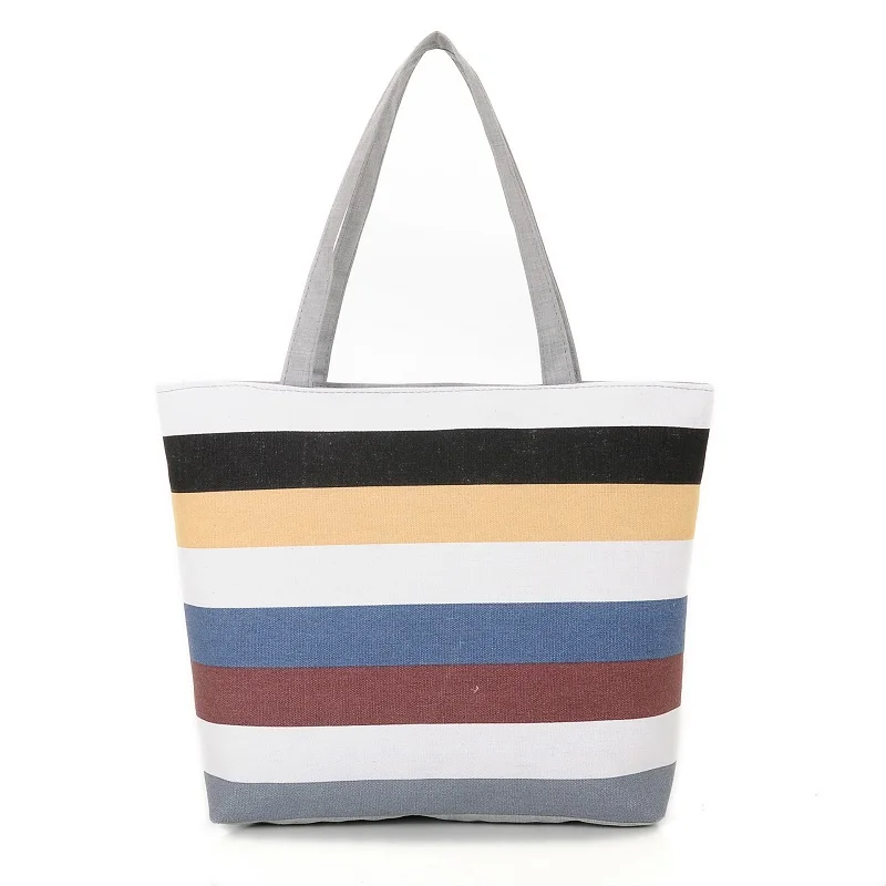 

New Canvas Tote Bag Reusable Shopping Bag Large Folding Tote Eco Foldable Cotton Bags Canvas Women Handbag Women's Shopping Bag