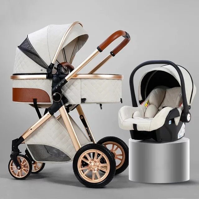 3 In 1 High Landscape Foldable Baby Stroller Online