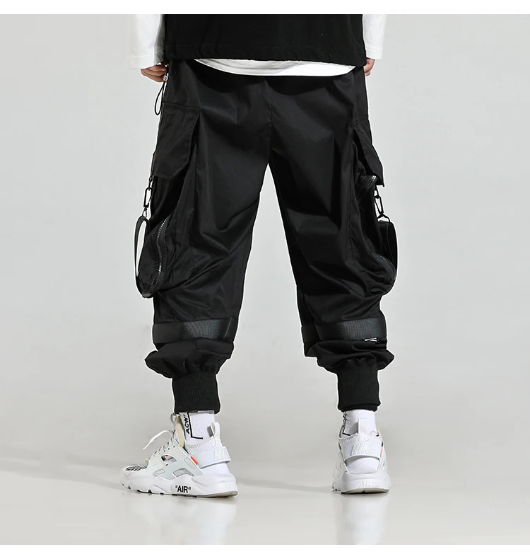 mens harem joggers 2020 Streetwear Joggers Hip Hop Trousers Black Harem Pants male Techwear Clothes Fashions Korean Style Bts Kpop Men Clothing elephant trousers