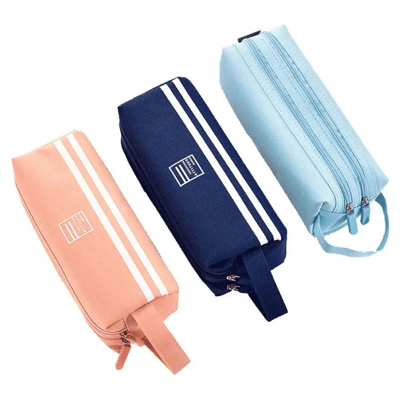 

Double Zipper Large Pencil Case Kawaii School Pencilcase Pen Bag Box for Girls Gifts Cute Stationery Supplies