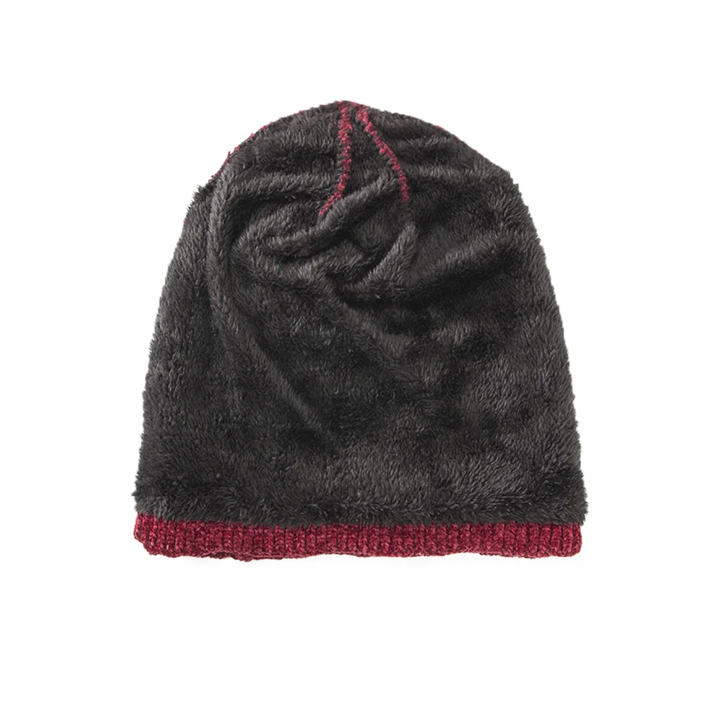 FS модные вязаные Slouchy Beanie Зимние шапки для мужчин толстые и теплые женщин синий черный лыжный кепки Skullies шапочки капот
