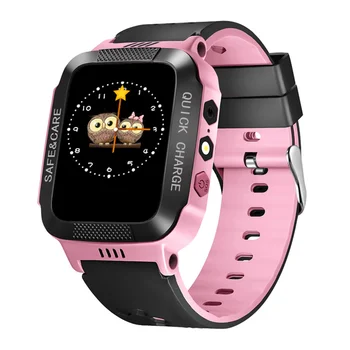 

New Children Smart Watch Y21 With Camera Lighting Touch Screen SOS Call LBS Tracking Location Finder Anti-Lost Kids Baby Watch