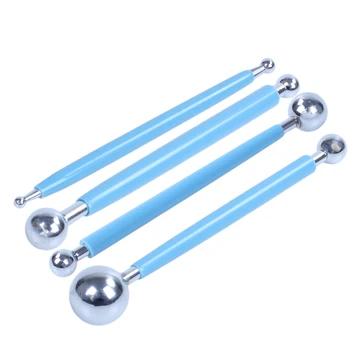 

New Metal Ball Stylus Clay Ceramics Pottery Sculpting Modeling Tool Set