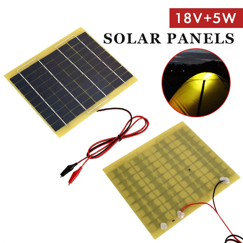Cewaal солнечная панель 18 в 5 Вт портативный мини DIY модуль панель системы для батареи зарядные устройства для сотовых телефонов переносная солнечная панель