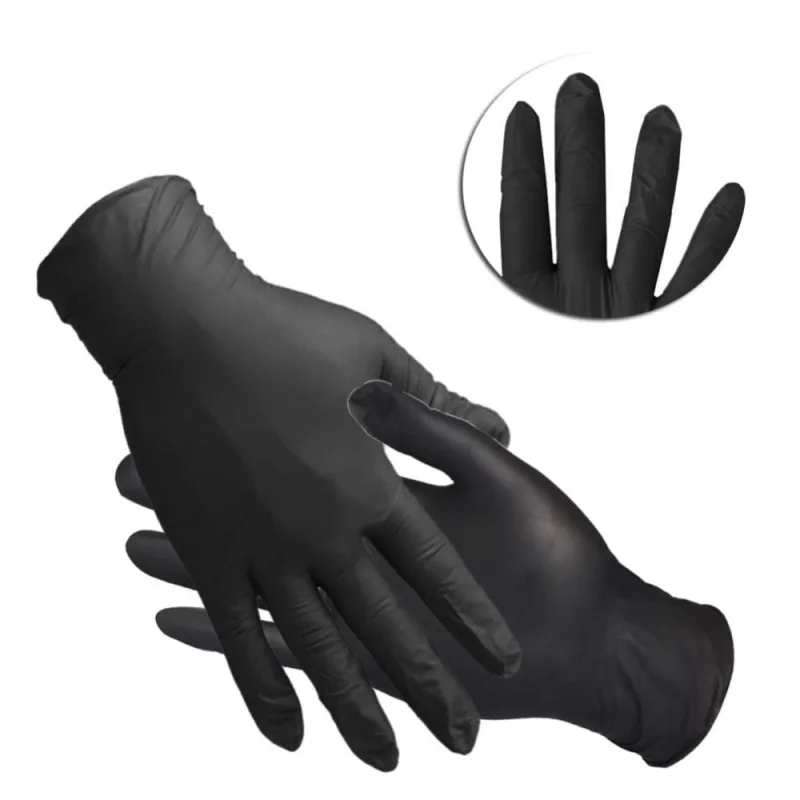 Синие Черные одноразовые латексные перчатки садовые перчатки для дома резиновые перчатки для уборки или чистки перчатки универсальные пищевые перчатки s m l