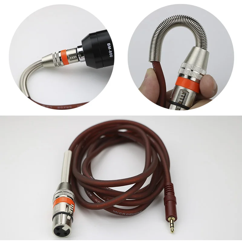 

Profession Condenser Microphone XLR Cable Male to Female 3.5mm 6.35mm USB Microphone Extension Cable XLR Audio Cables for bm 800