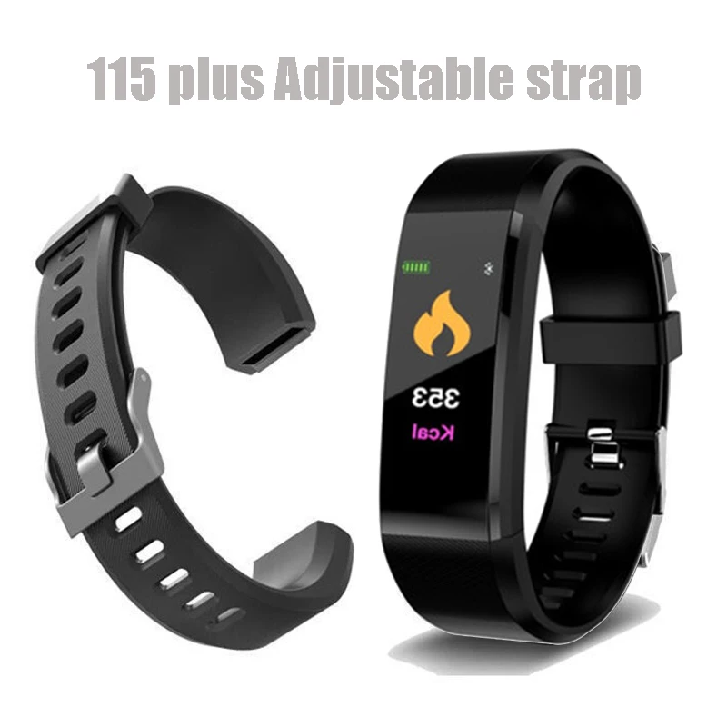 

Fashion Adjustable Silicone Replacement Wristband Watch Strap Band Belt for 115 Plus Smart Bracelet Accessories Strap