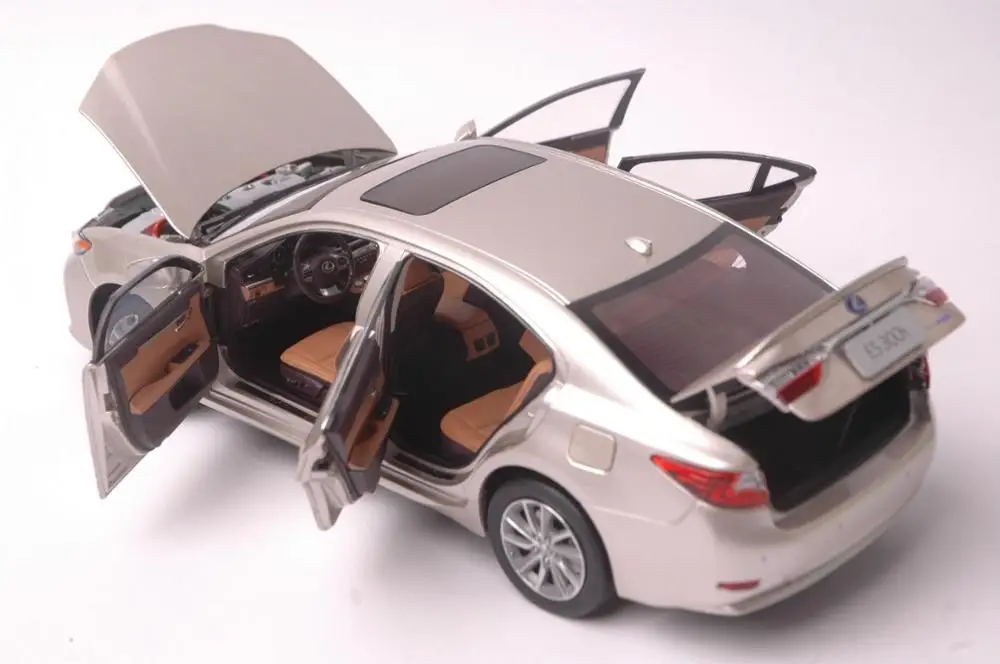 Модель литая автомобиля 1:18 для Lexus ES 300h 2015 золотой седан игрушечный автомобиль из