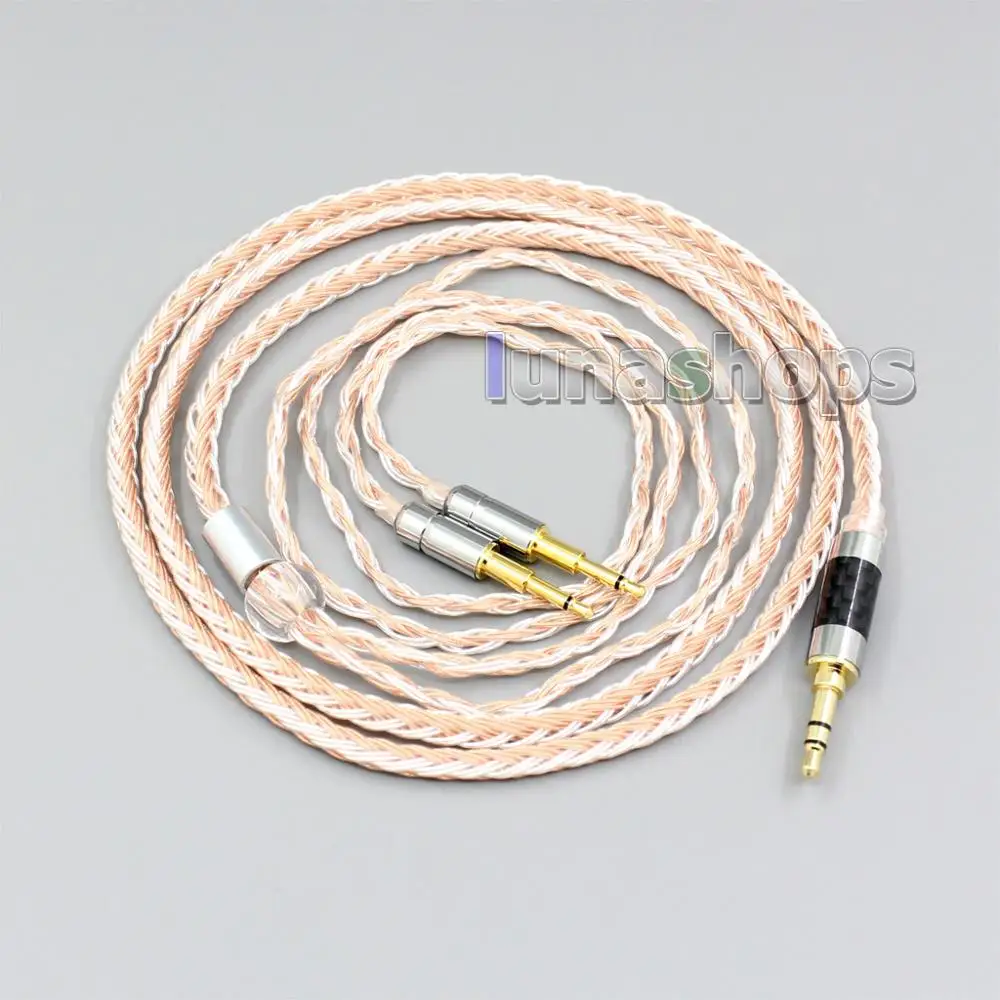 LN006453 XLR Balanced 16 Core OCC Silver Mixed Headphone Cable For Oppo PM 1 PM 2 Planar Magnetic 1MORE H1707 Sonus Faber Pryma