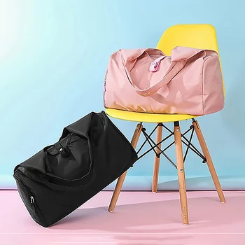 

Sport Bag for Fitness Oxford Big Women Yoga Mat Bag Waterproof Pink Travel Bags Workout Hand Luggage Bag Training Gym Bag