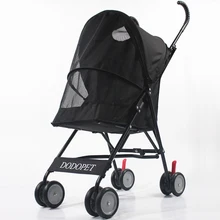 Коляски для животных светильник портативный собака/кошка переноска всенаправленные колеса сплава алюминия Опорная рама Марля панорамный вид крыши