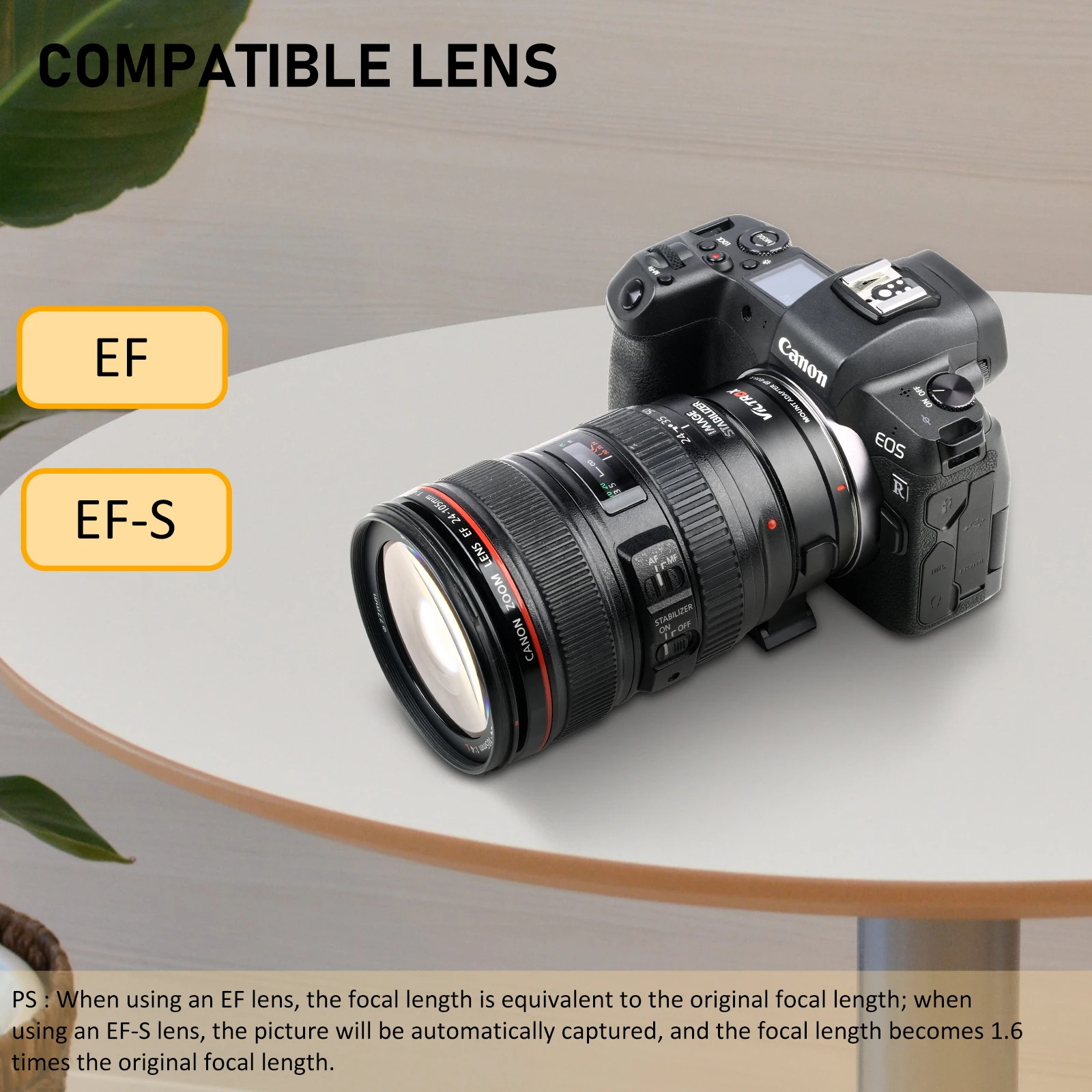Adaptador de Montagem Eletrônico para Canon Len para Canon Viltrox Ef-eos Lente Anel Ef-rf Foco Automático Eos ef - Ef-s rf Câmera r5 r6 rp r - Image 3