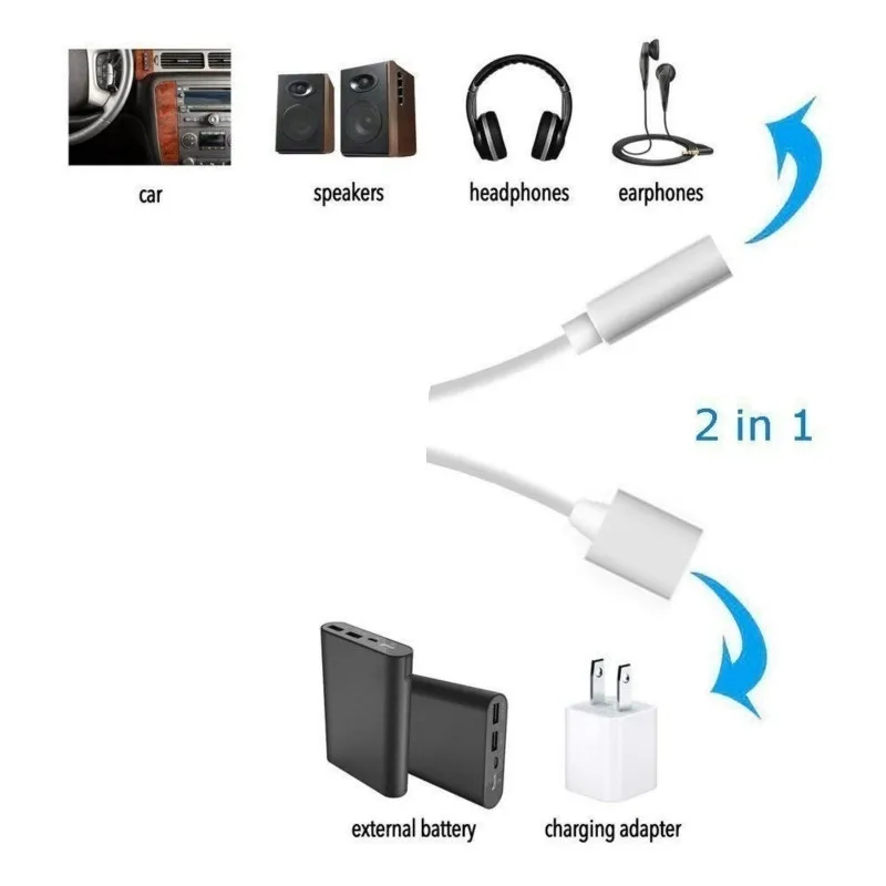 Адаптер Кабели для Apple аудио разъем для зарядки для iphone X 8 7 Plus XR 11 pro xs max до 3,5 мм адаптер для наушников разветвитель AUX