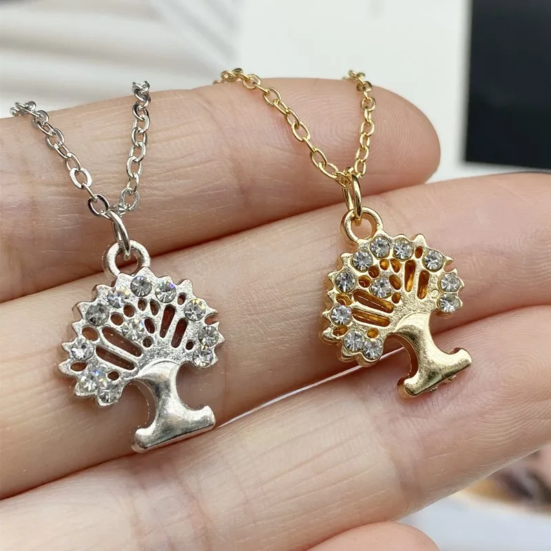 2021 New Fashion Summer Necklace Crystal Women Pendant Neck Jewelry Gift For Friend Wholesale Rhinestone Necklace Wholesale